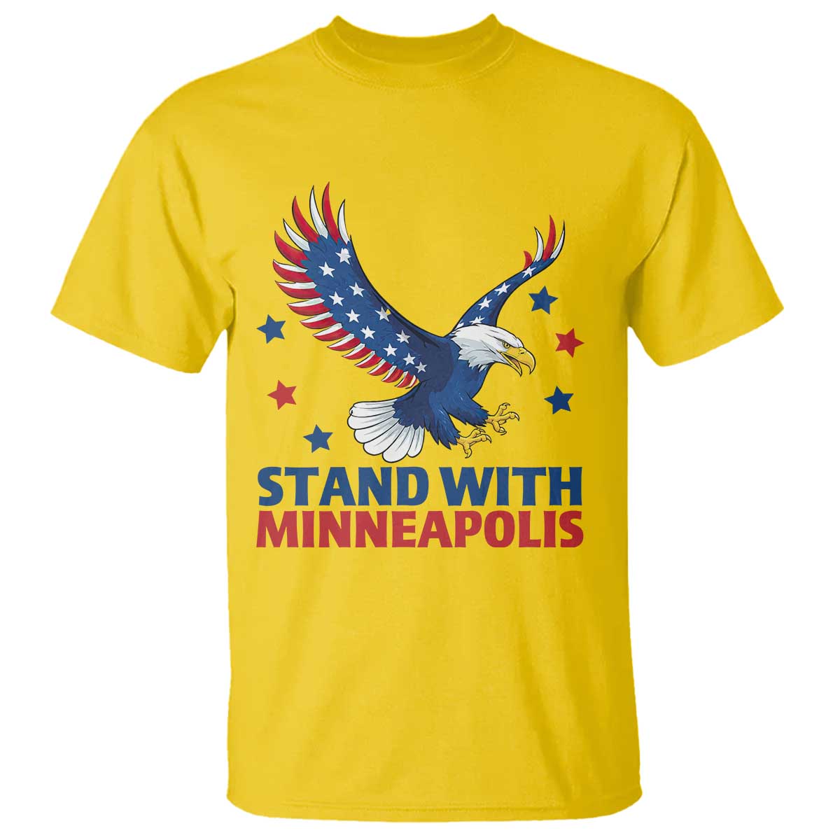 Stand With Minneapolis T Shirt American Eagle Protest Gift