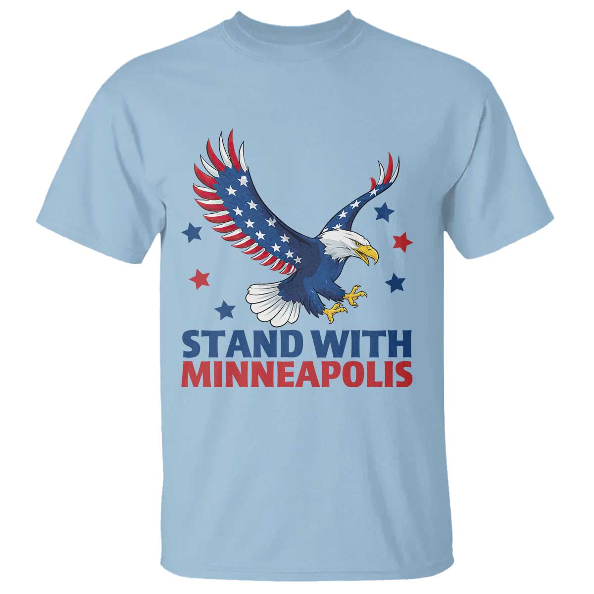Stand With Minneapolis T Shirt American Eagle Protest Gift
