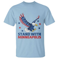 Stand With Minneapolis T Shirt American Eagle Protest Gift