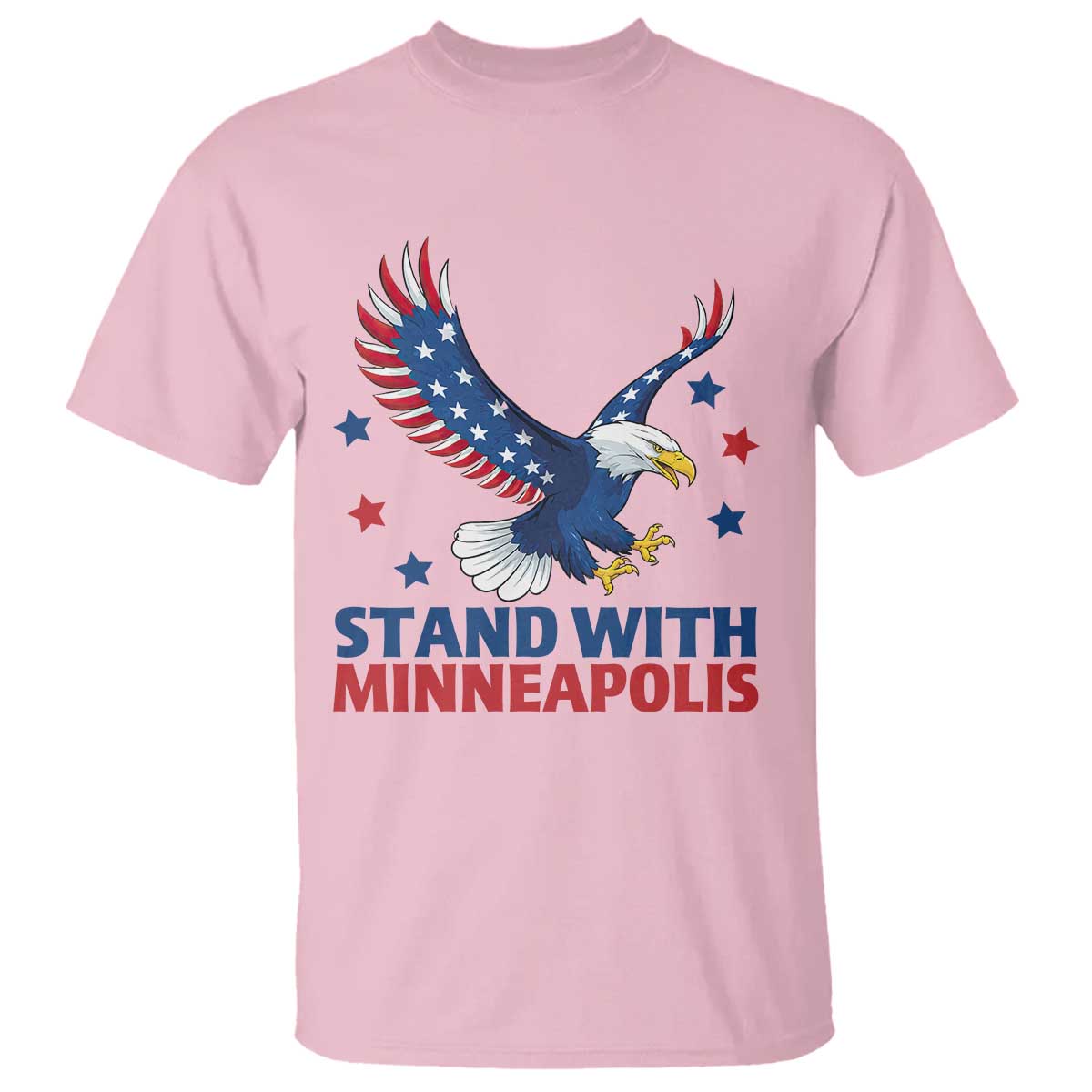 Stand With Minneapolis T Shirt American Eagle Protest Gift