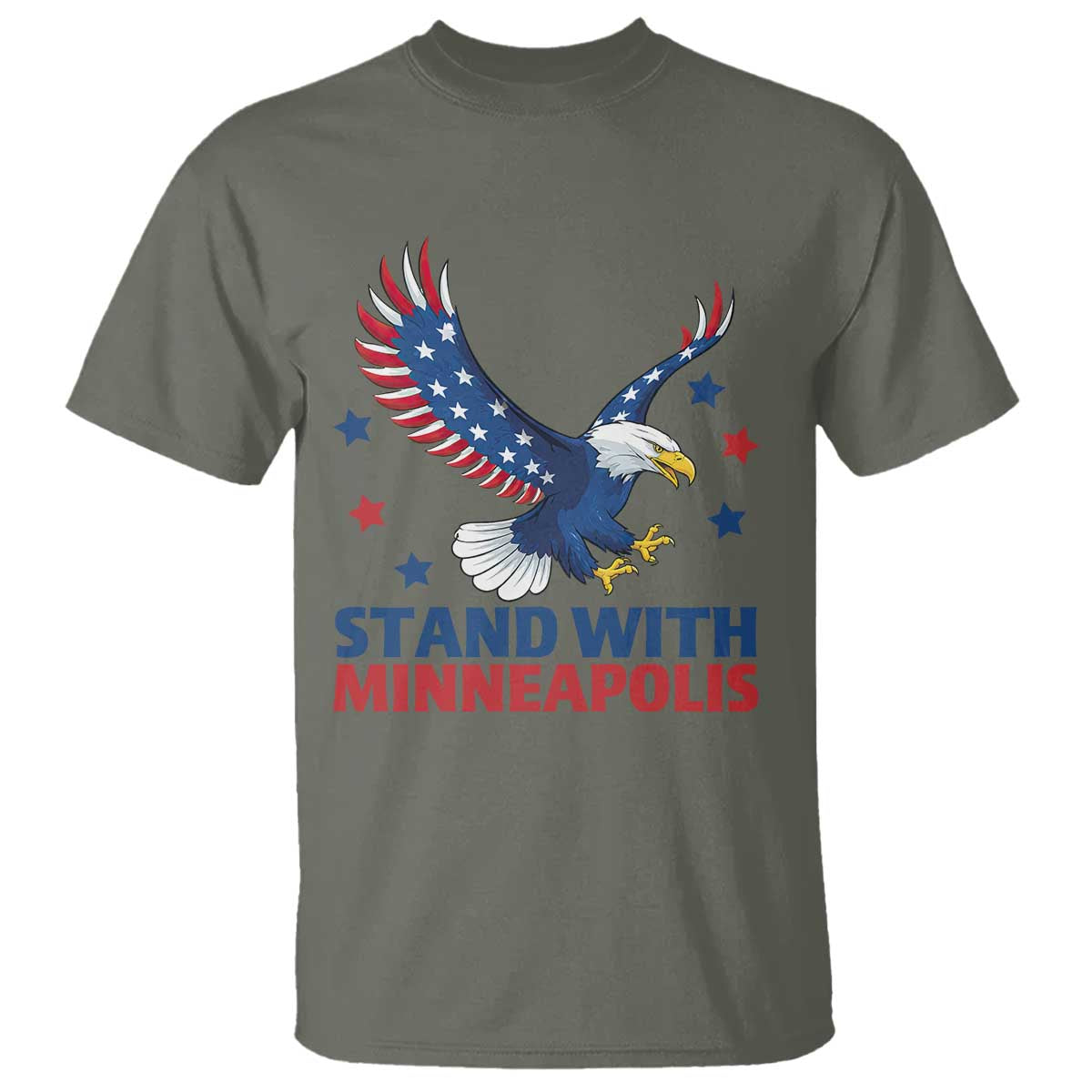 Stand With Minneapolis T Shirt American Eagle Protest Gift