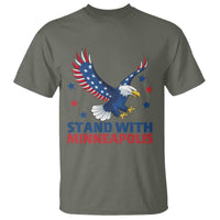 Stand With Minneapolis T Shirt American Eagle Protest Gift
