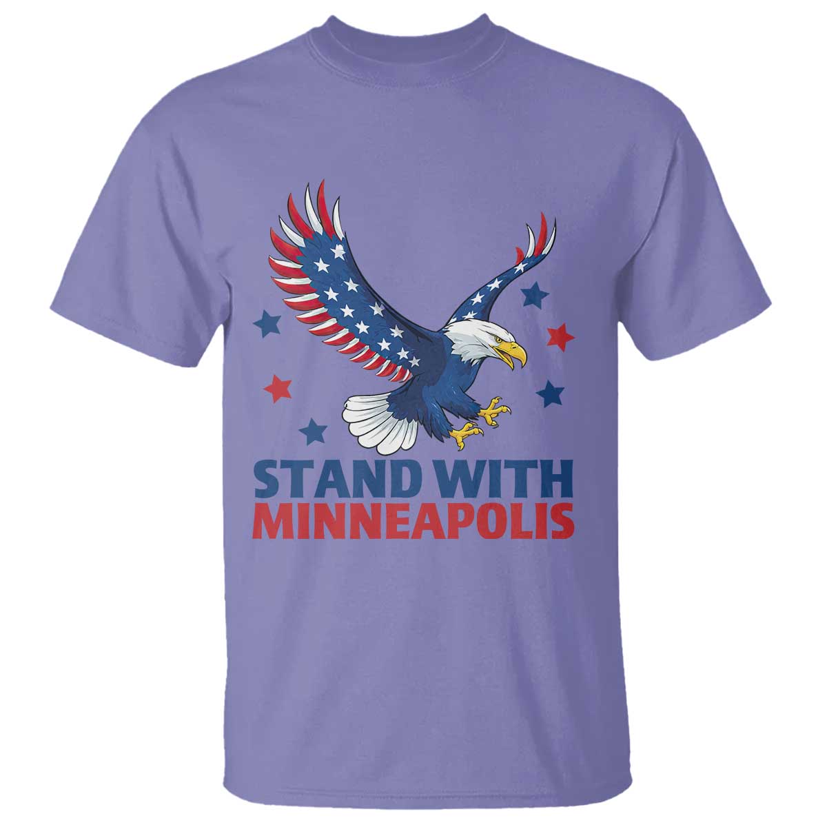 Stand With Minneapolis T Shirt American Eagle Protest Gift