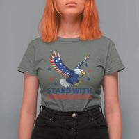 Stand With Minneapolis T Shirt For Women American Eagle Protest Gift