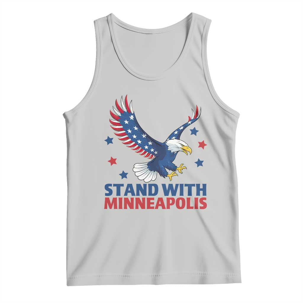Stand With Minneapolis Tank Top American Eagle Protest Gift