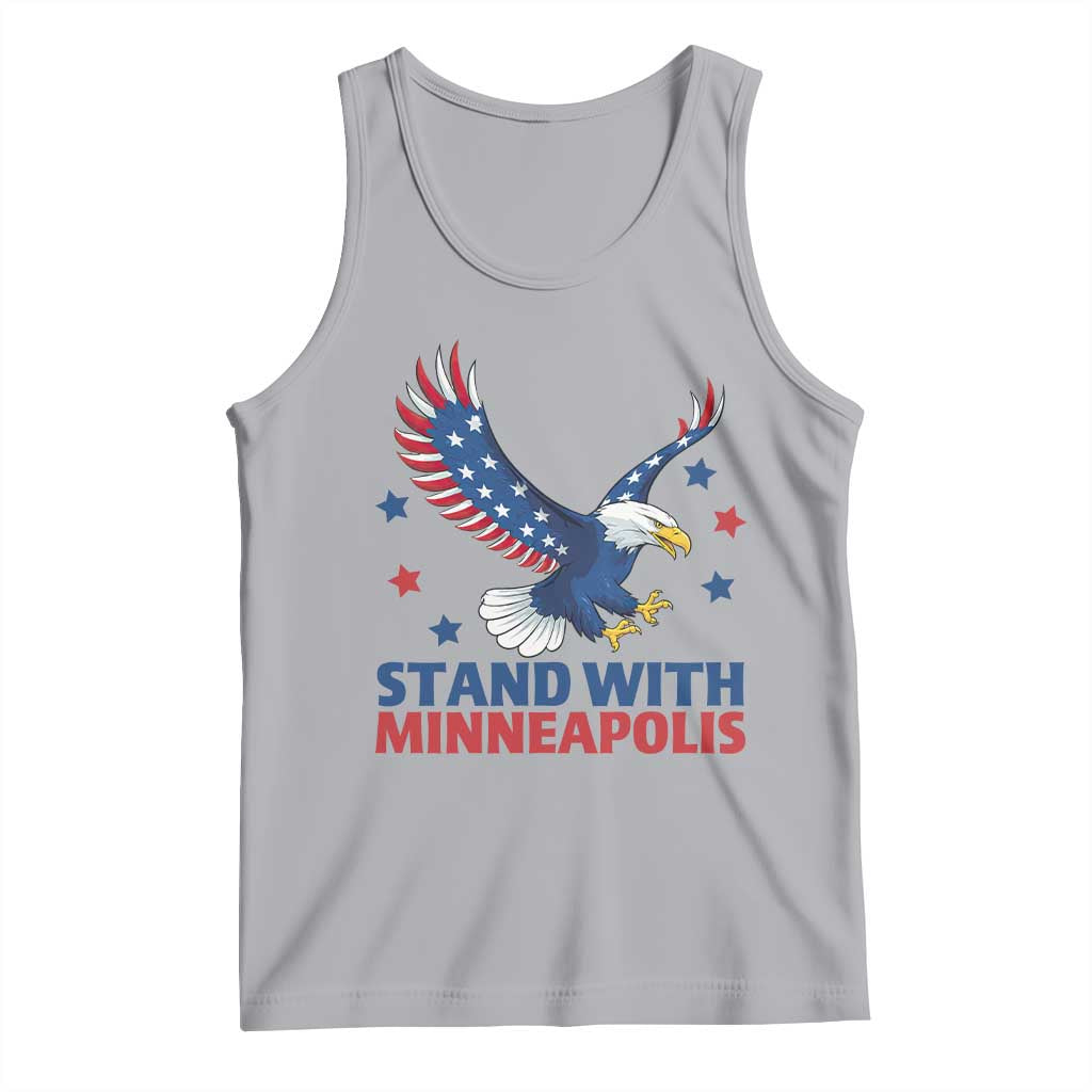 Stand With Minneapolis Tank Top American Eagle Protest Gift