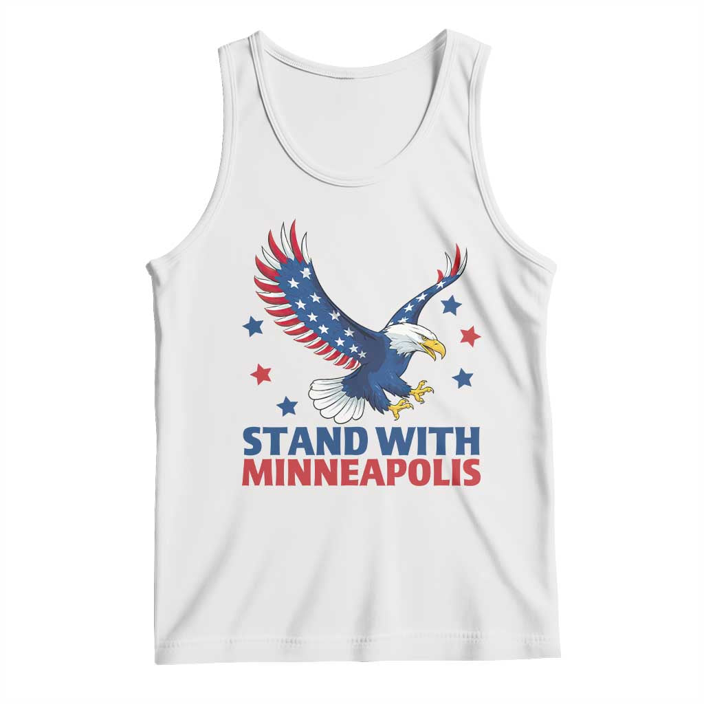 Stand With Minneapolis Tank Top American Eagle Protest Gift