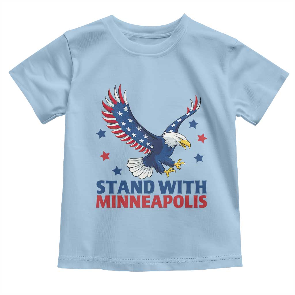 Stand With Minneapolis Toddler T Shirt American Eagle Protest Gift