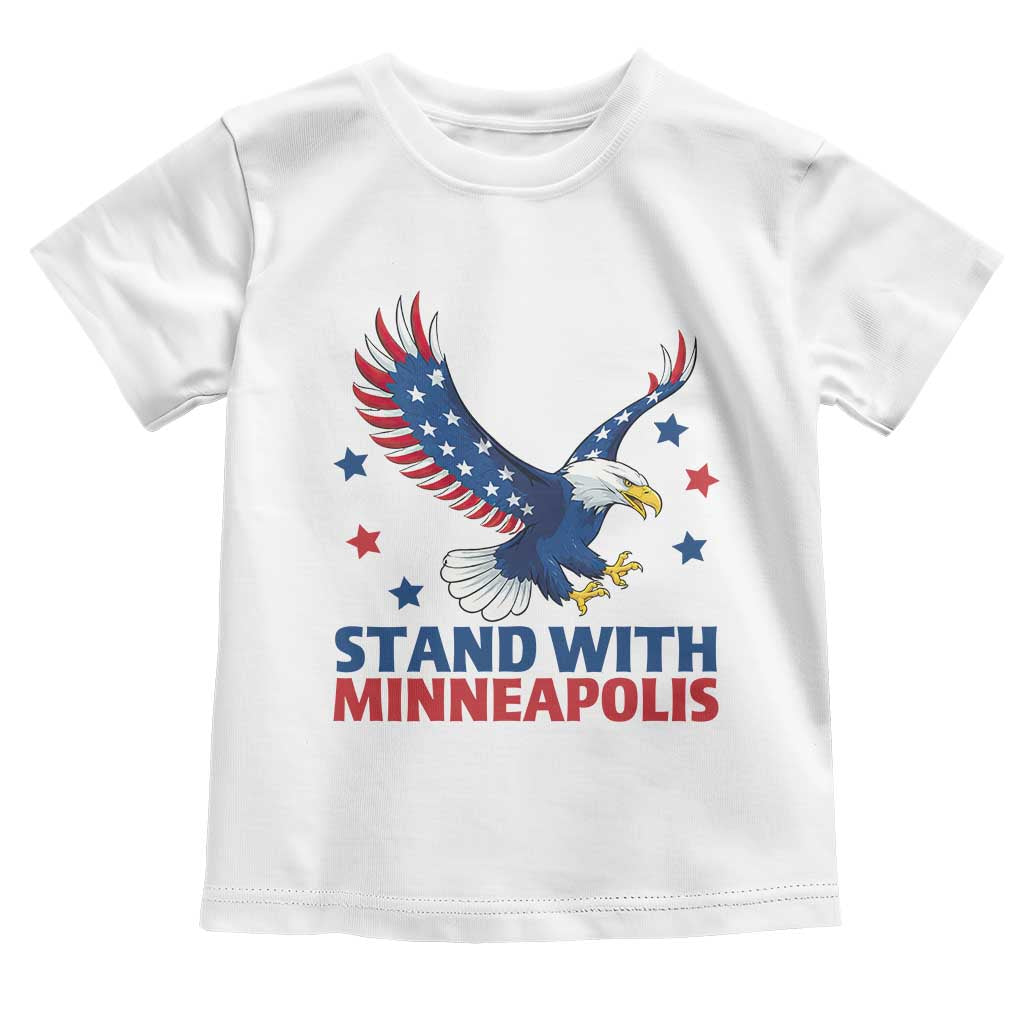 Stand With Minneapolis Toddler T Shirt American Eagle Protest Gift