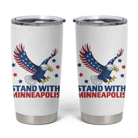 Stand With Minneapolis Tumbler Cup American Eagle Protest Gift