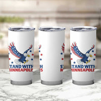 Stand With Minneapolis Tumbler Cup American Eagle Protest Gift