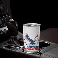 Stand With Minneapolis Tumbler Cup American Eagle Protest Gift