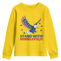 Stand With Minneapolis Youth Sweatshirt American Eagle Protest Gift