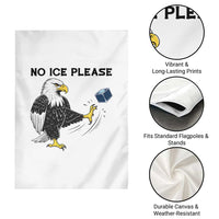 American Eagle No Ice Please Garden Flag Minneapolis Support Gift