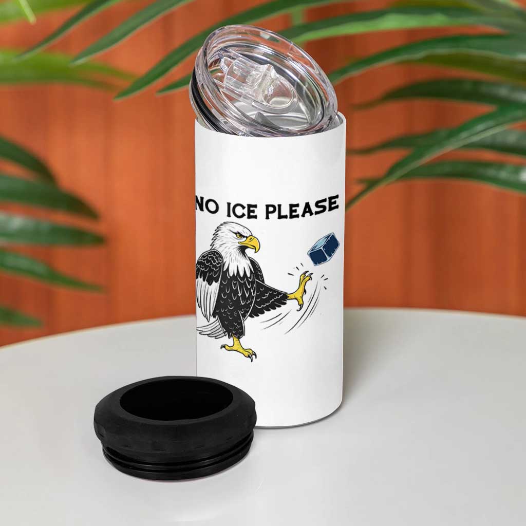 American Eagle No Ice Please 4 in 1 Can Cooler Tumbler Minneapolis Support Gift