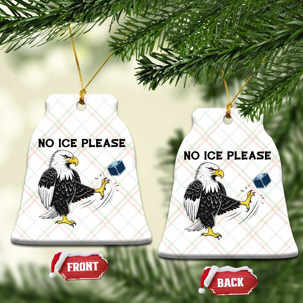 American Eagle No Ice Please Ceramic Ornament Minneapolis Support Gift