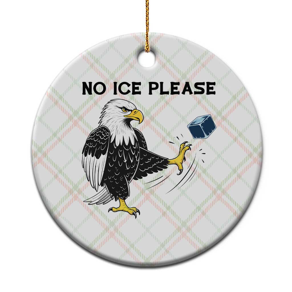 American Eagle No Ice Please Ceramic Ornament Minneapolis Support Gift