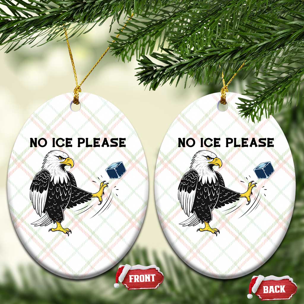 American Eagle No Ice Please Ceramic Ornament Minneapolis Support Gift