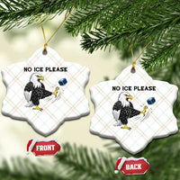 American Eagle No Ice Please Ceramic Ornament Minneapolis Support Gift