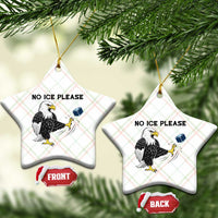American Eagle No Ice Please Ceramic Ornament Minneapolis Support Gift