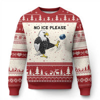 American Eagle No Ice Please Ugly Christmas Sweater Minneapolis Support Gift