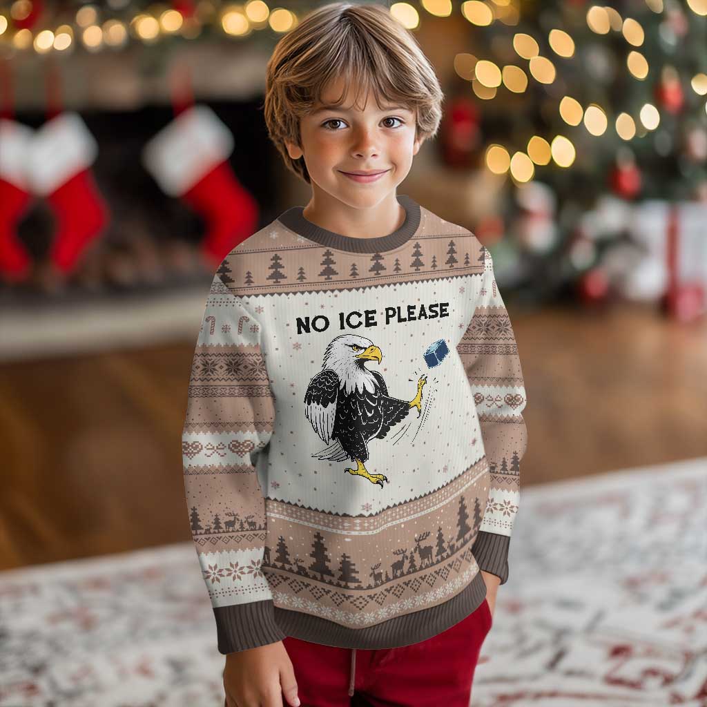 American Eagle No Ice Please Ugly Christmas Sweater Minneapolis Support Gift