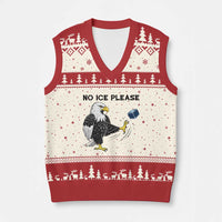 American Eagle No Ice Please V-Neck Knit Sweater Vest Minneapolis Support Gift