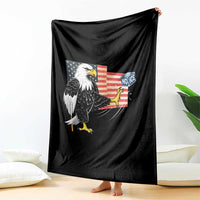 Solidarity With Minneapolis Throw Blanket American Eagle No Ice Please Support