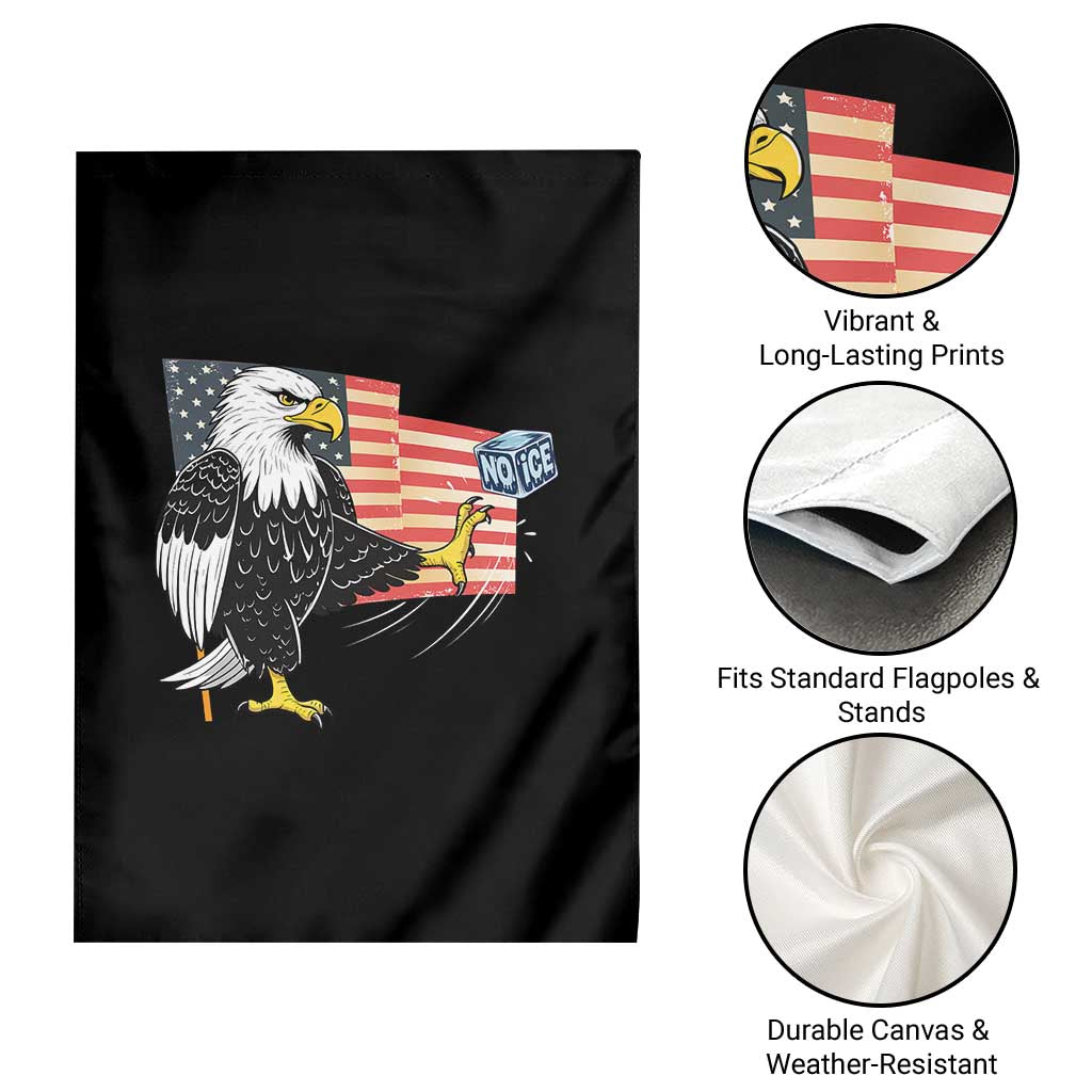 Solidarity With Minneapolis Garden Flag American Eagle No Ice Please Support