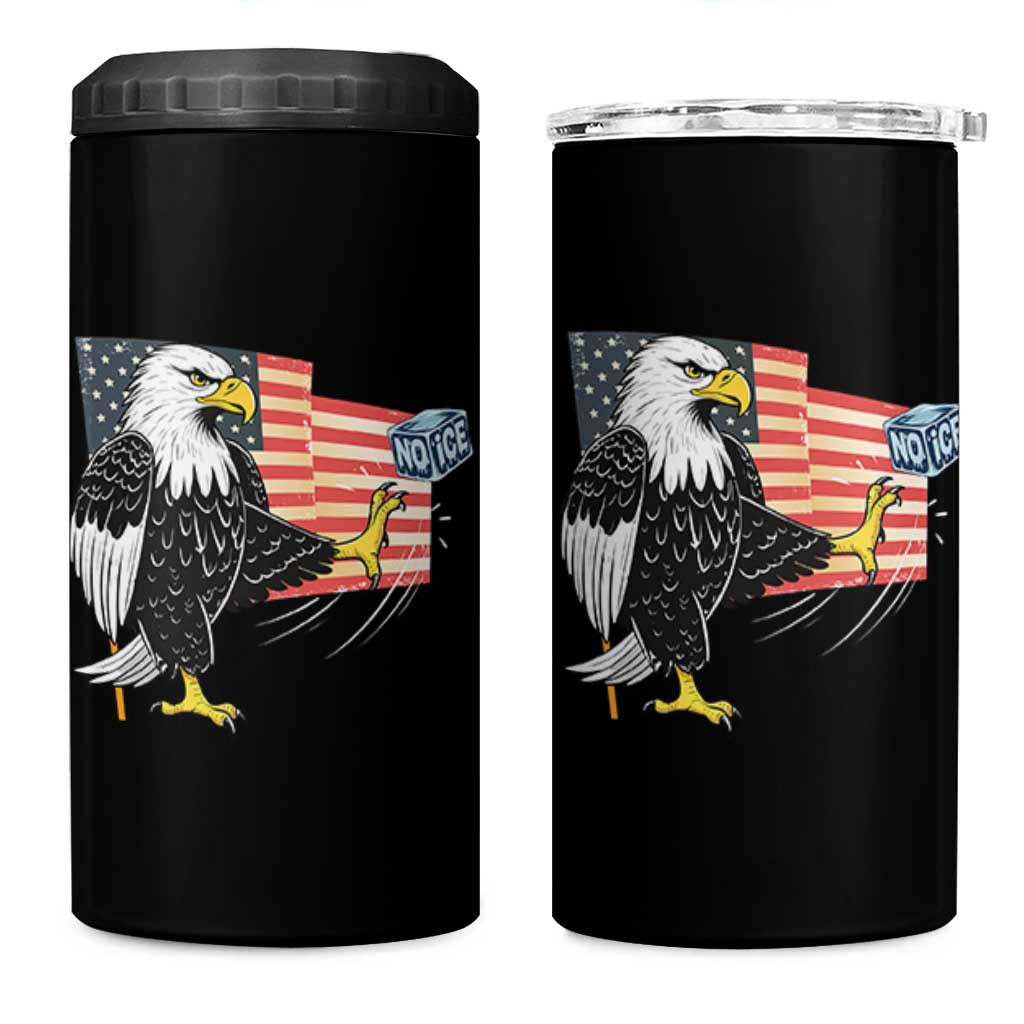 Solidarity With Minneapolis 4 in 1 Can Cooler Tumbler American Eagle No Ice Please Support