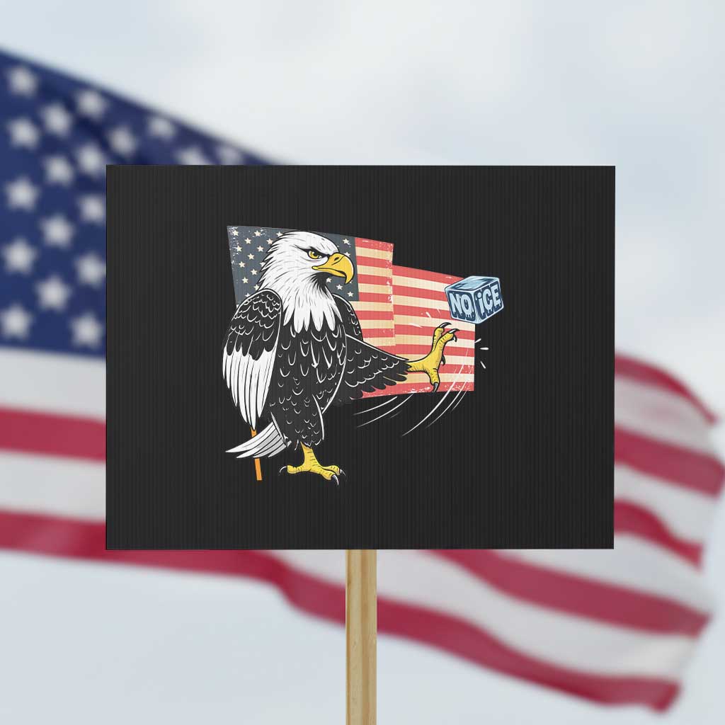 Solidarity With Minneapolis Protest Sign American Eagle No Ice Please Support