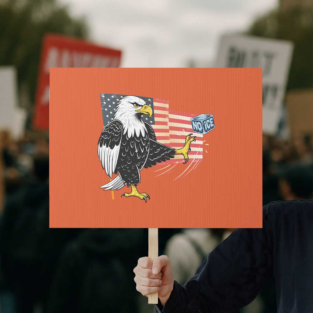 Solidarity With Minneapolis Protest Sign American Eagle No Ice Please Support
