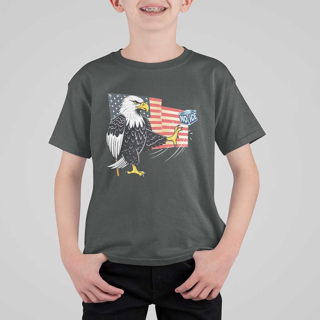 Solidarity With Minneapolis T Shirt For Kid American Eagle No Ice Please Support