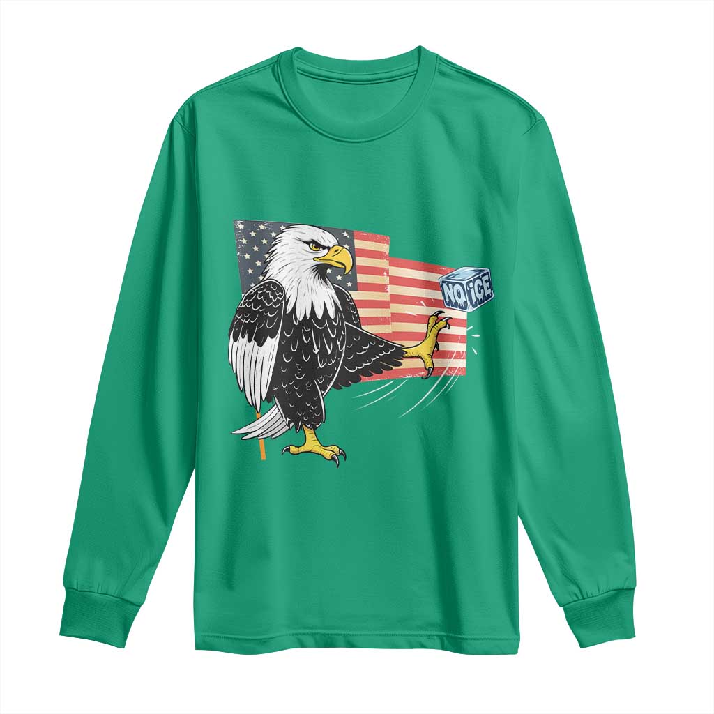 Solidarity With Minneapolis Long Sleeve Shirt American Eagle No Ice Please Support