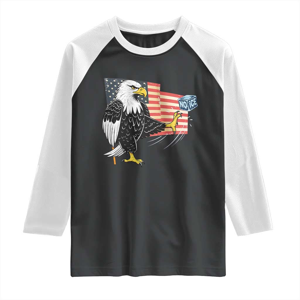Solidarity With Minneapolis Raglan Shirt American Eagle No Ice Please Support