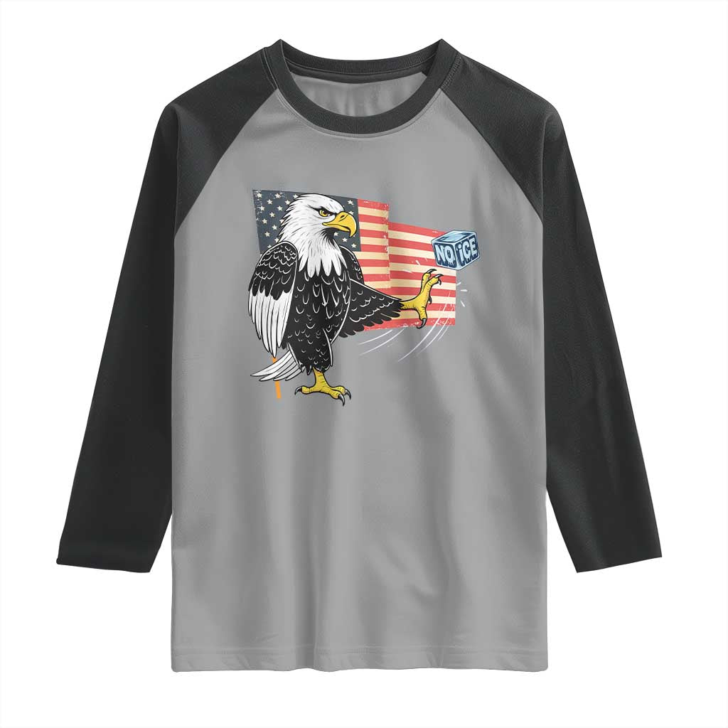 Solidarity With Minneapolis Raglan Shirt American Eagle No Ice Please Support