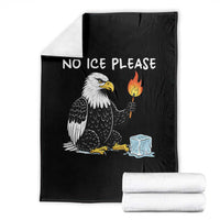 No Ice Please Throw Blanket Funny American Eagle Social Justice Gift