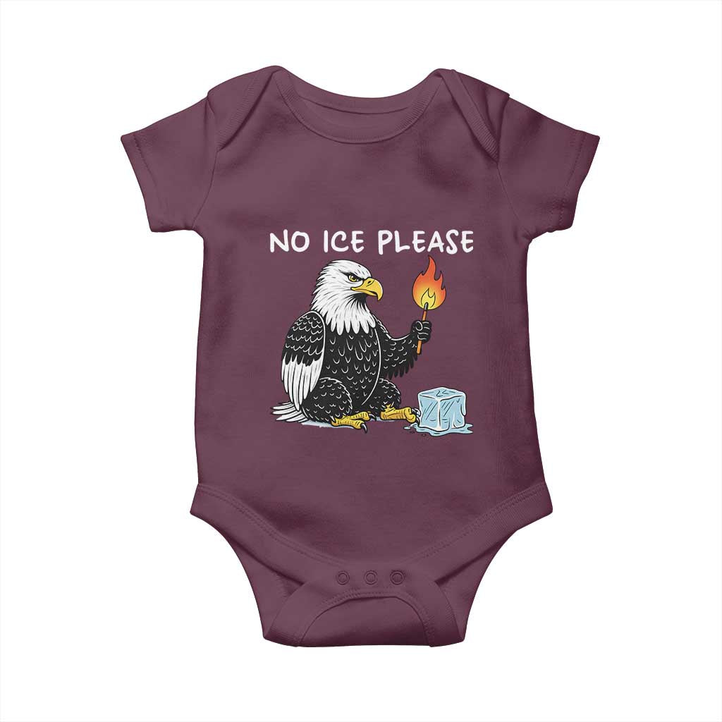 No Ice Please Baby Onesie Funny American Eagle Social Justice Gift