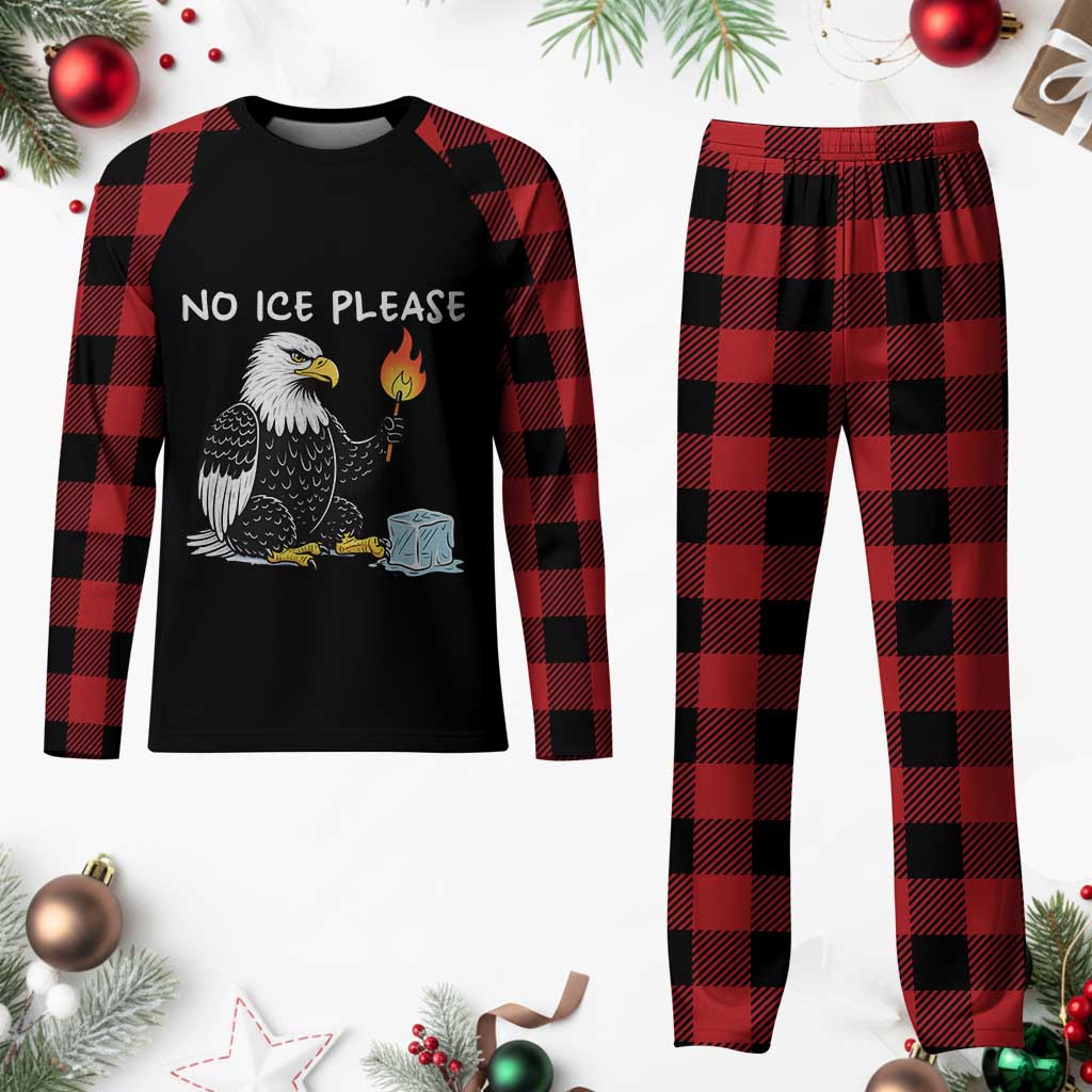 No Ice Please Plaid Pajama Set Funny American Eagle Social Justice Gift