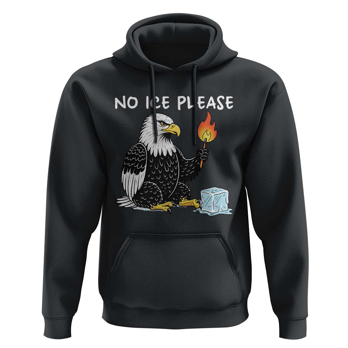 No Ice Please Hoodie Funny American Eagle Social Justice Gift
