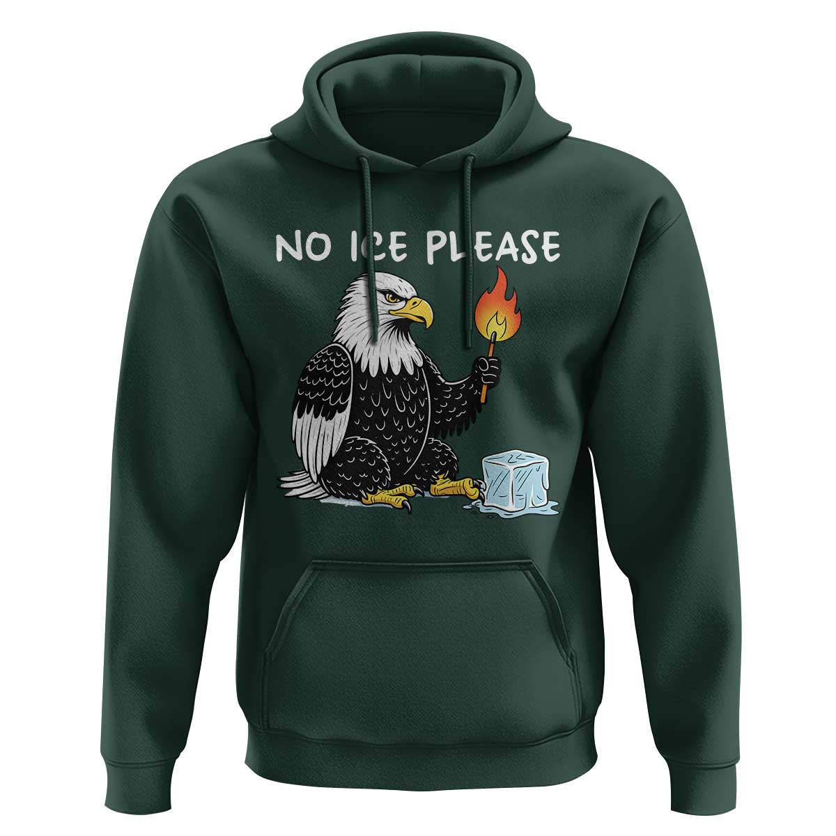 No Ice Please Hoodie Funny American Eagle Social Justice Gift