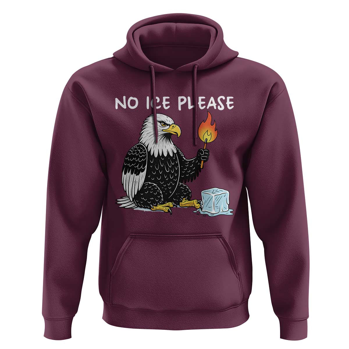 No Ice Please Hoodie Funny American Eagle Social Justice Gift