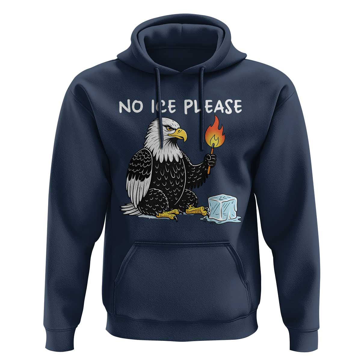 No Ice Please Hoodie Funny American Eagle Social Justice Gift
