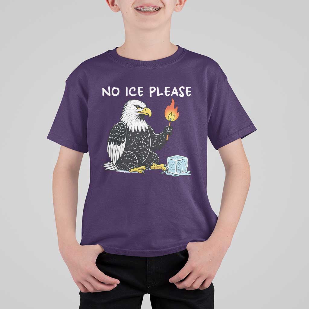 No Ice Please T Shirt For Kid Funny American Eagle Social Justice Gift
