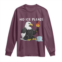 No Ice Please Long Sleeve Shirt Funny American Eagle Social Justice Gift