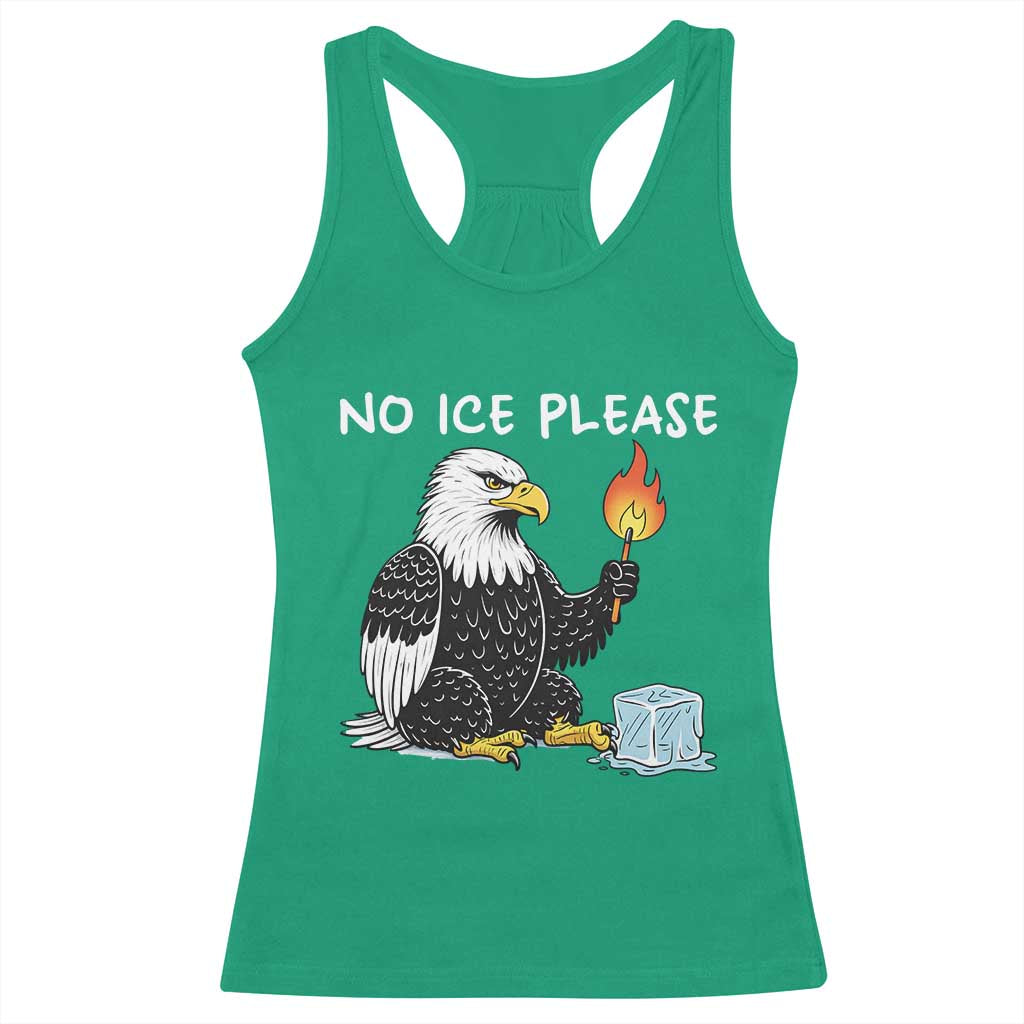 No Ice Please Racerback Tank Top Funny American Eagle Social Justice Gift