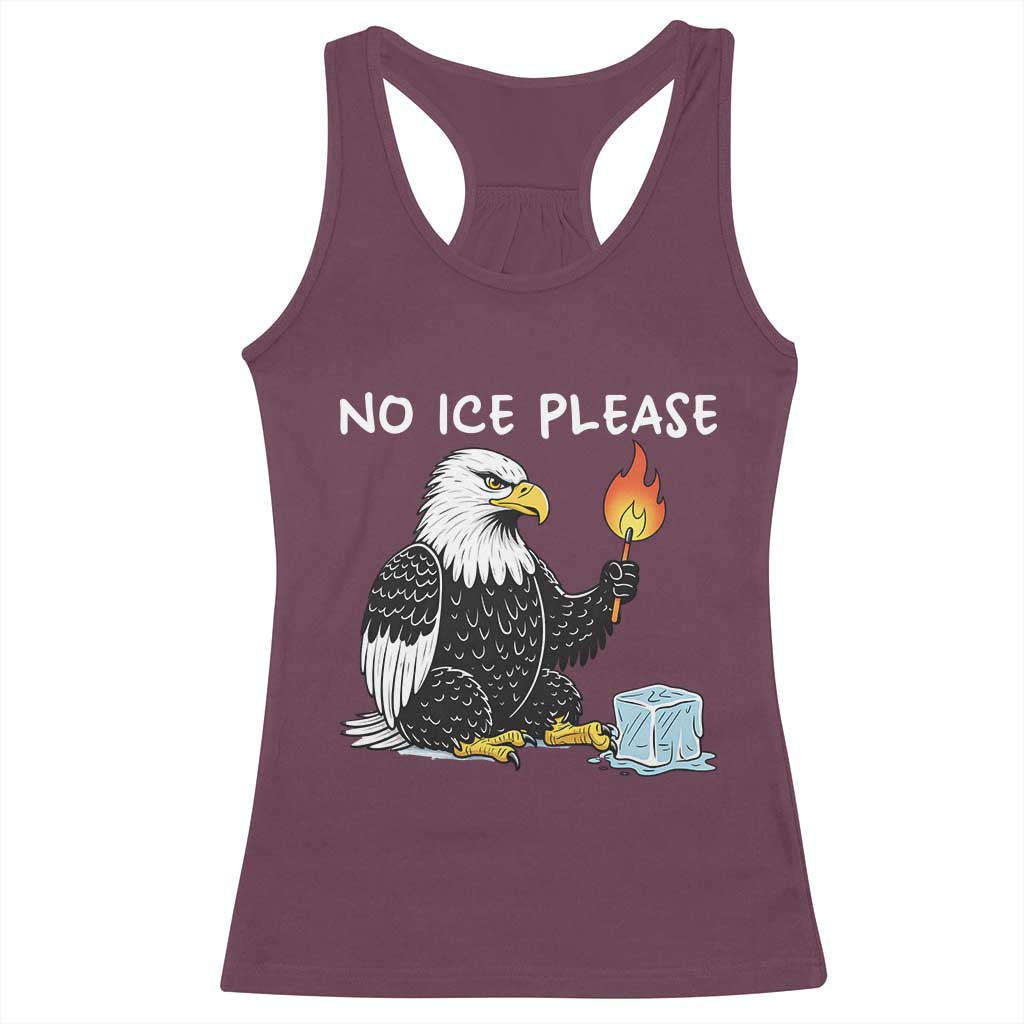 No Ice Please Racerback Tank Top Funny American Eagle Social Justice Gift