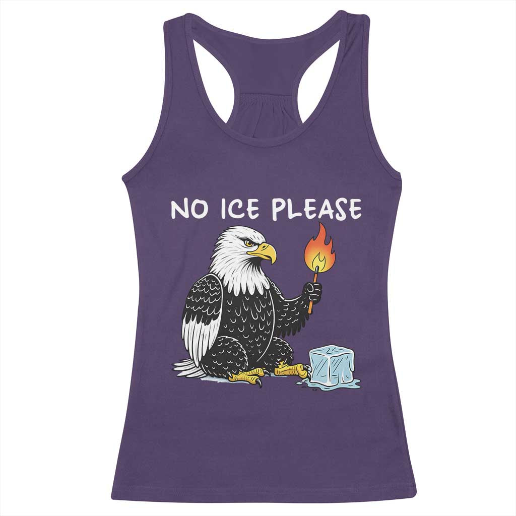 No Ice Please Racerback Tank Top Funny American Eagle Social Justice Gift