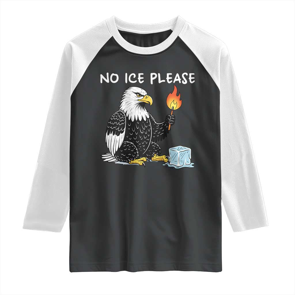 No Ice Please Raglan Shirt Funny American Eagle Social Justice Gift