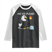 No Ice Please Raglan Shirt Funny American Eagle Social Justice Gift